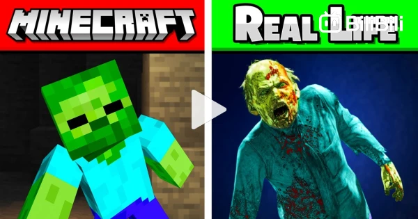 minecraft in real life zombie