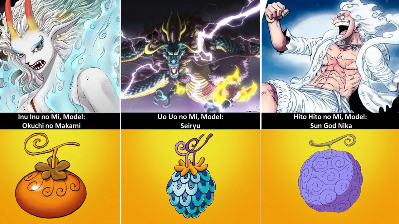 All Devil Fruits Mythical Zona Users  One Piece - Luffy's Devil Fruit is  Mythical Zoan Nika - BiliBili