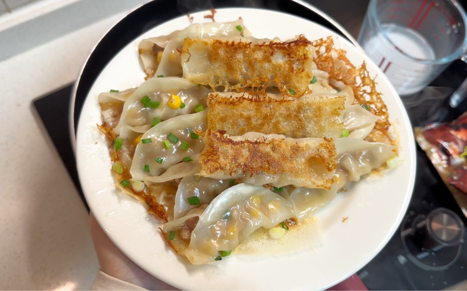[Corn Dumpling Pan-Fried Dumplings] Served with Sesame Paste Congee and ...