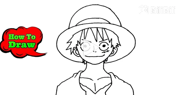 How to Draw Anime Character step by step – one piece luffy