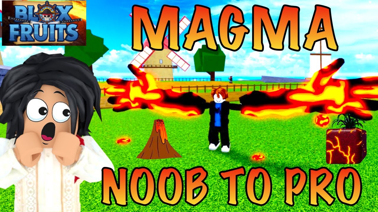 Bloxfruits Noob To Pro Using MAGMA Fruit REWORKED! - BiliBili