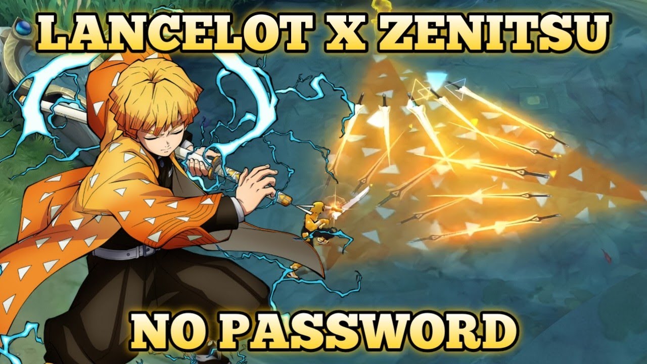 FREE Lancelot ZENITSU Skin!  Mobile Legends Zenitsu Lancelot modskin.  Zenitsu skin script, app. - BiliBili