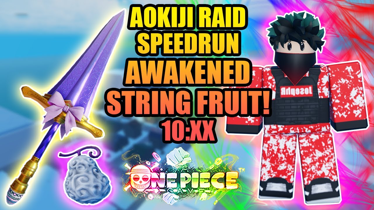 Awakened String Fruit Solo Aokiji Ice Raid Speedrun in A One Piece Game -  BiliBili