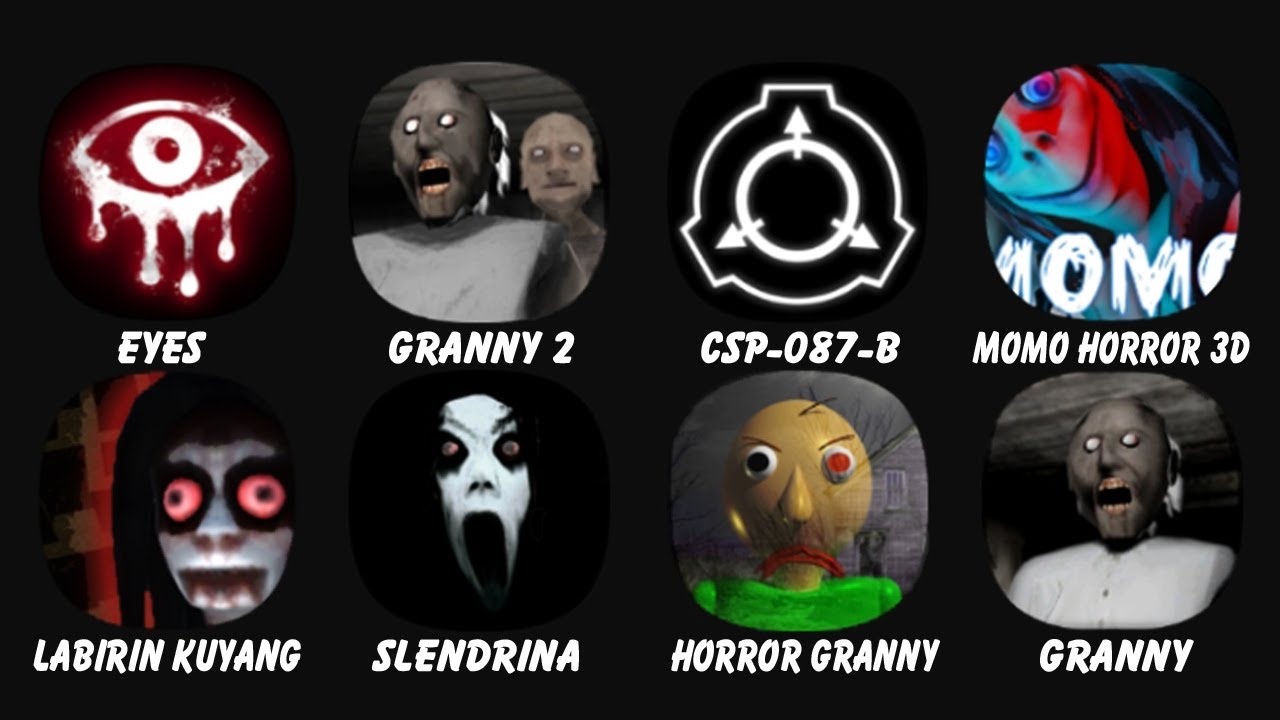 Horror Games (Granny 2 + SCP + Slendrina + Horror Granny) & Granny Full  Gameplay - BiliBili