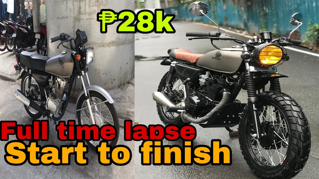 Brand new HONDA TMX 125 SCRAMBLER BUILD FULL TIME LAPSE BiliBili