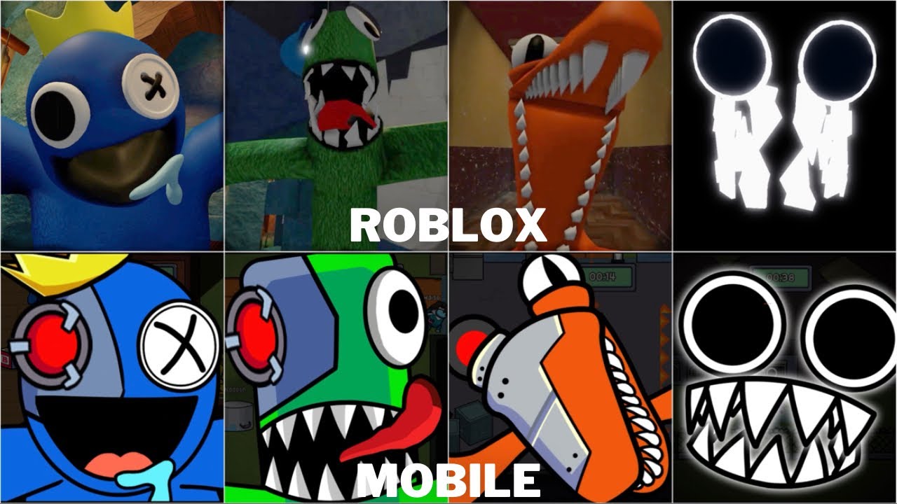 All Morphs + All NEW Jumpscares New Characters in Rainbow Friends