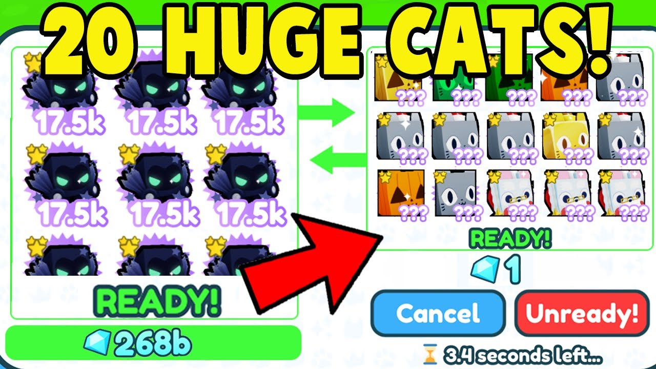 I bought a FULL TEAM of HUGE CATS and BROKE Pet Simulator X! 