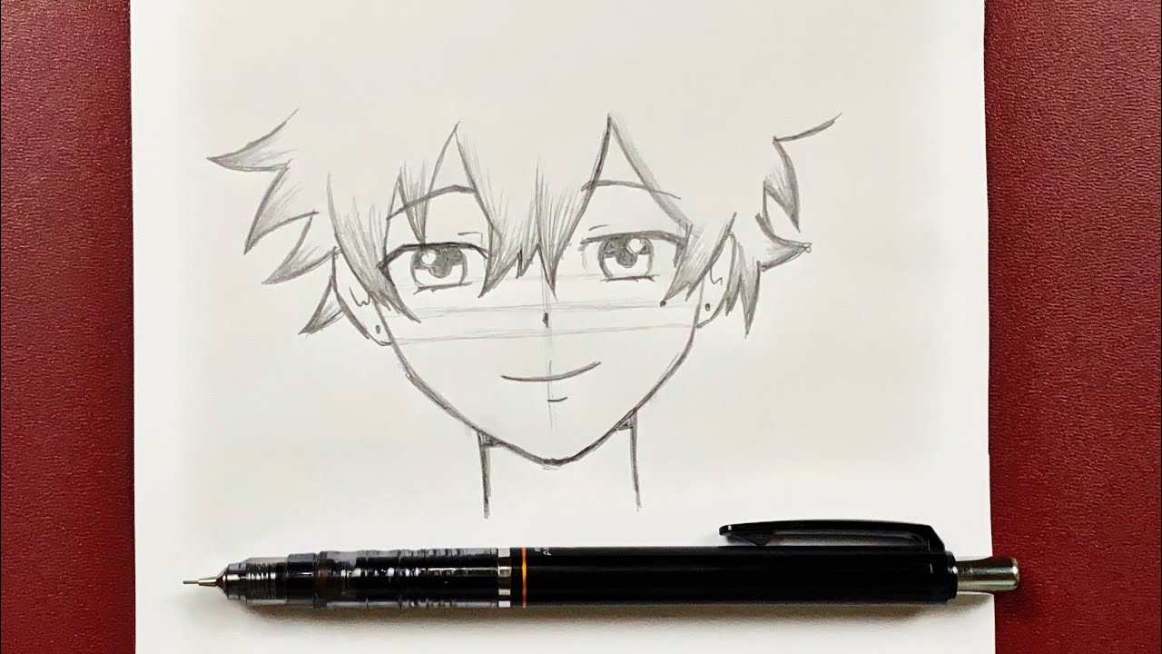 How To Draw An Anime Boy  Step By Step  Storiespubcom Learn With Fun