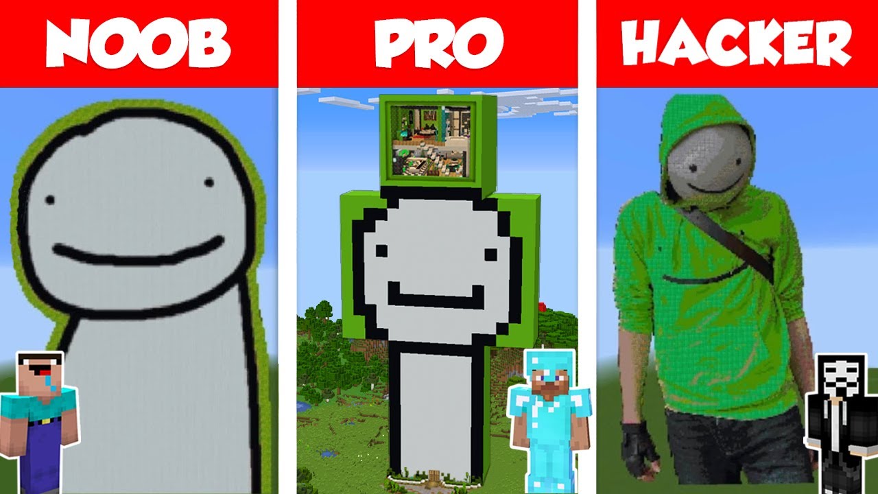 Minecraft NOOB vs PRO vs HACKER : FAMILY HOUSE CHALLENGE in minecraft /  Animation 