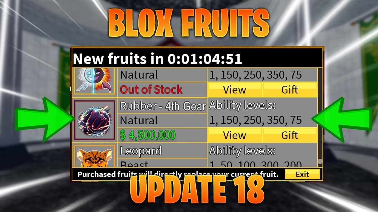 When a NEW Fruit on stock in Blox Fruits - BiliBili