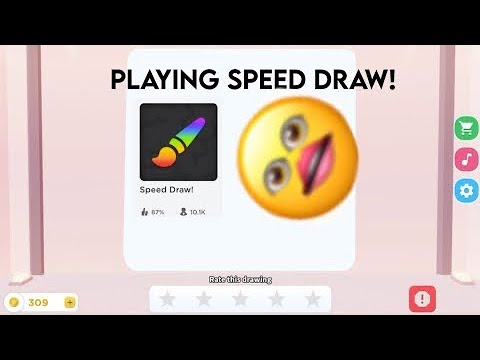 PRO ARTIST PLAYS ROBLOX SpeedDraw! 