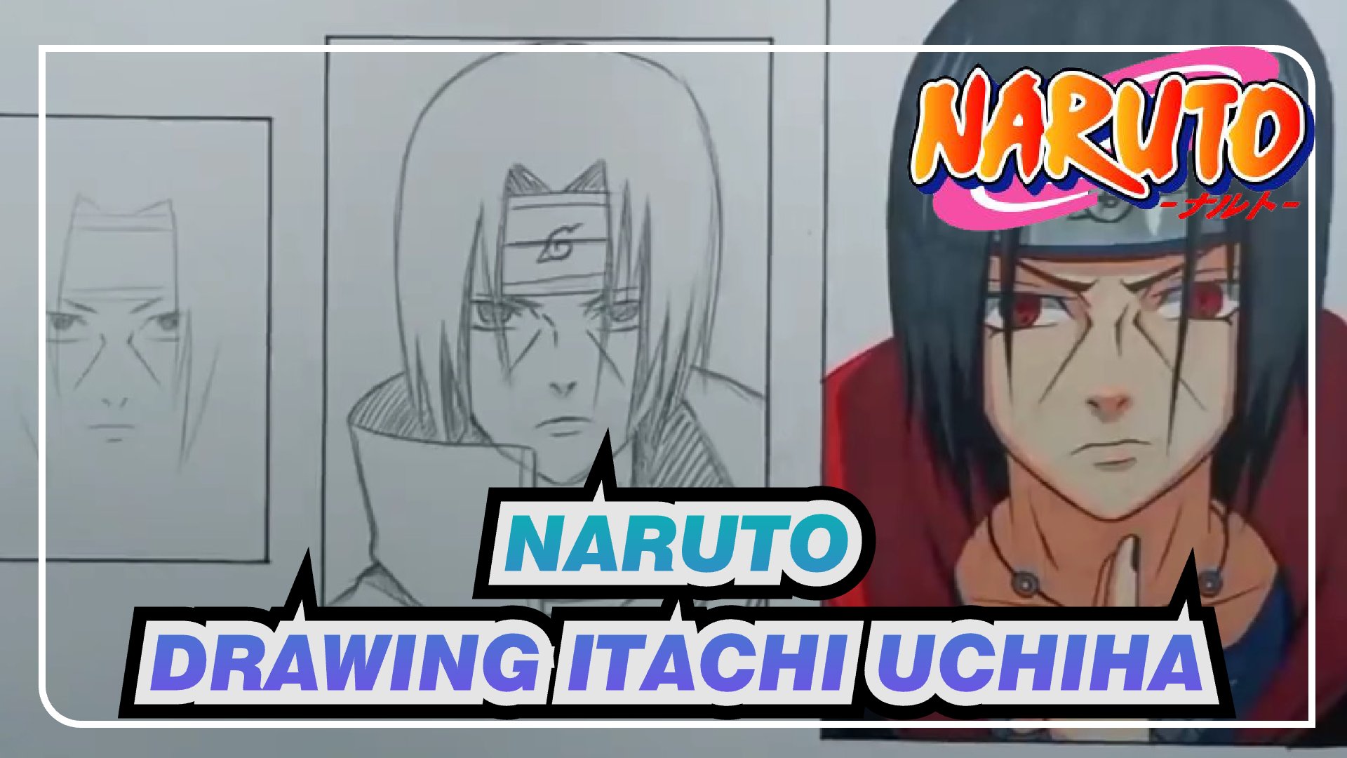 How to draw Itachi Uchiha from Naruto