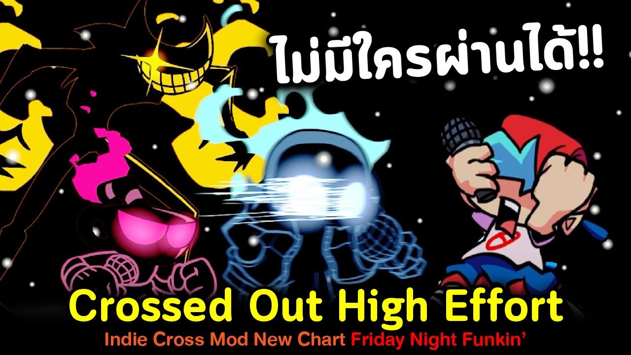 Crossed Out HIGH EFFORT chart [Friday Night Funkin'] [Mods]