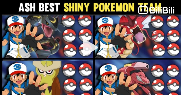 Ash Best Shiny Pokemon Team, Ash Shiny Pokemon Team Revealed