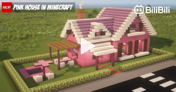 Pink Mansion  Minecraft houses, Cute minecraft houses, Minecraft