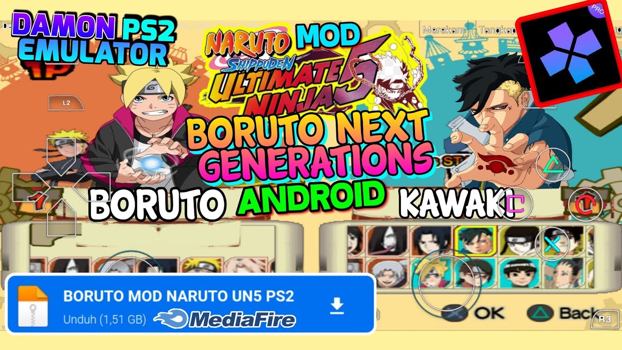 NARUTO SHIPUDDEN ULTIMATE NINJA 5 DAMON PS2 ANDROID - BiliBili