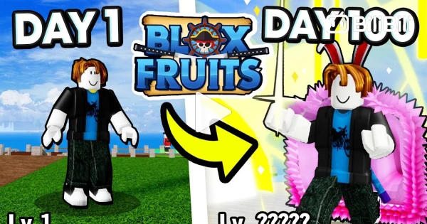 I GOT TO LEVEL 100 IN ROBLOX BLOX FRUITS! 