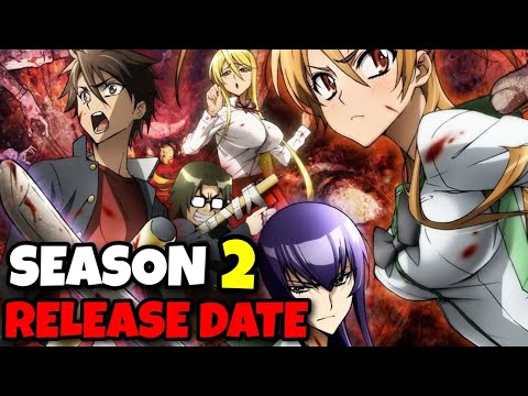 Highschool Of The Dead Season 2 Release Date Update - BiliBili