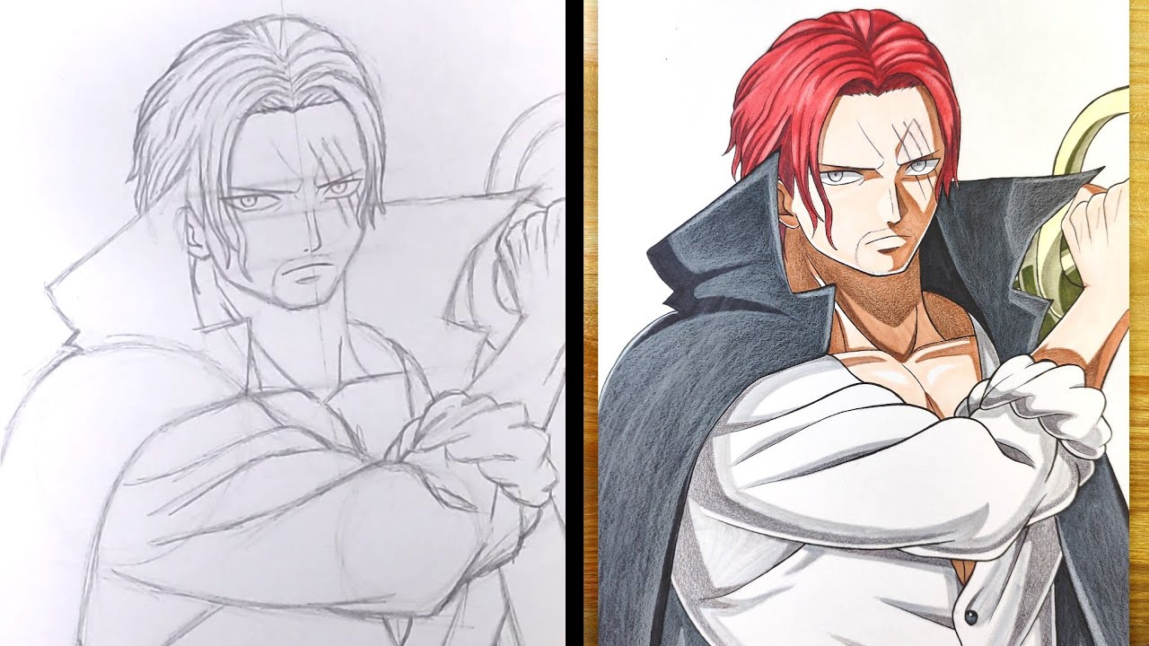 Shanks with haki drawing by me  rOnePiece