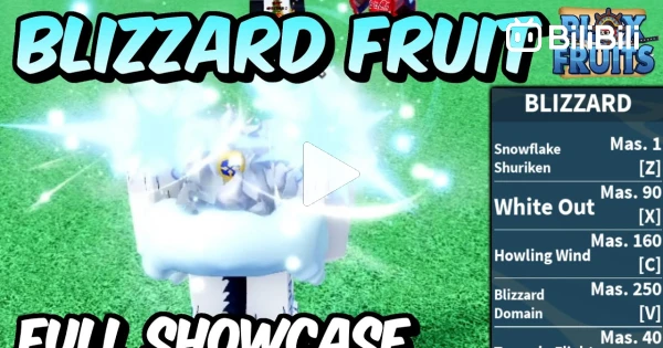 The new Blizzard Fruit Showcase 』INSANE FRUIT ❄️ (Bloxfruit Roblox) 