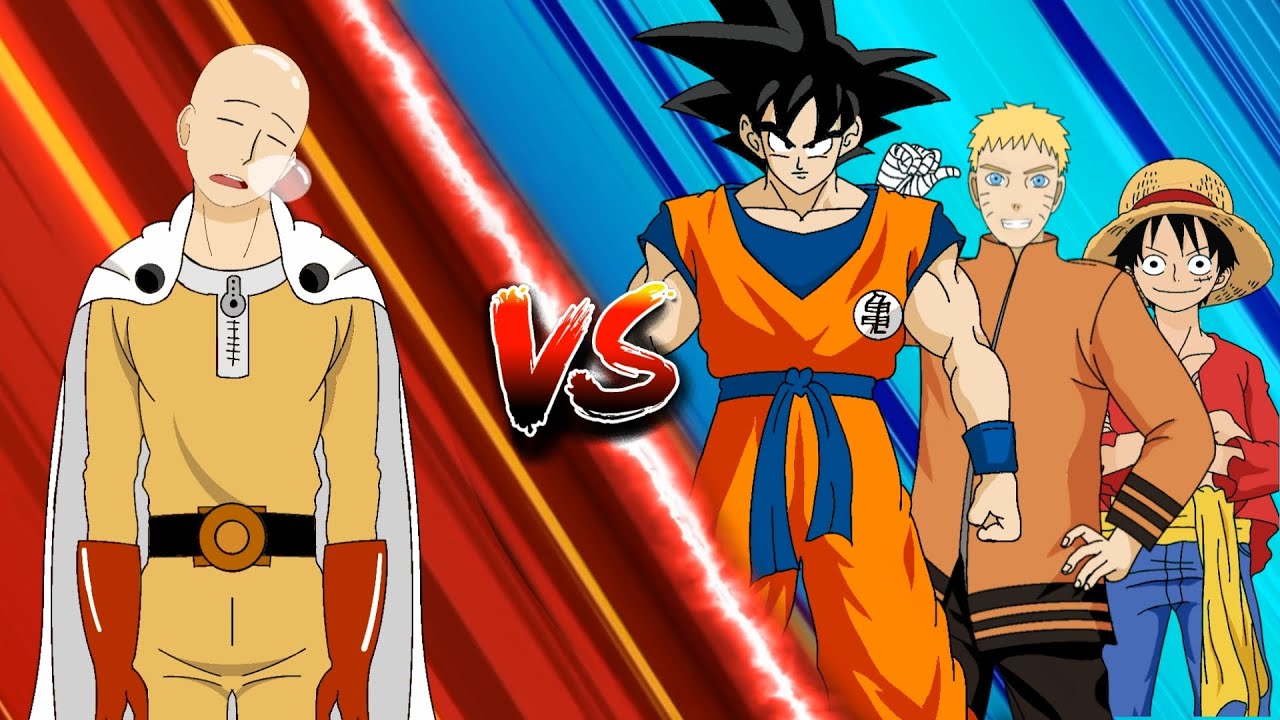 Goku vs Luffy vs Naruto  Goku vs, Naruto vs, Luffy