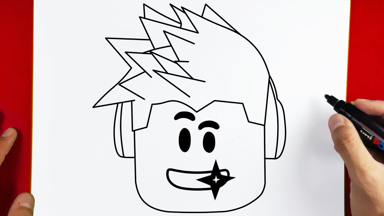 I attempted to draw my roblox character  rroblox