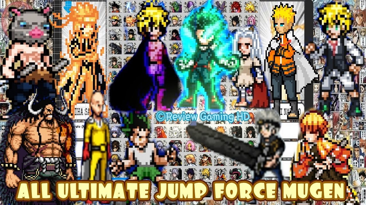 JUMP FORCE MUGEN ANDROID  ALL ULTIMATE SKILL - BiliBili