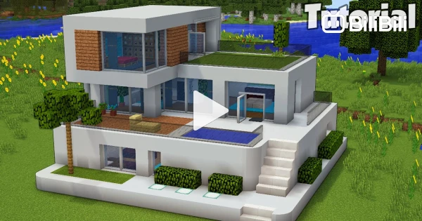 Modern house I made in minecraft