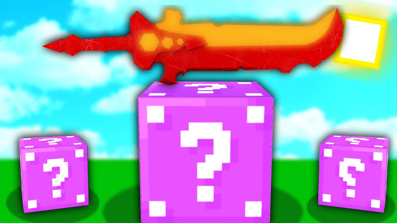 The Lucky Blocks Air Drops Experience (Roblox Bedwars) - BiliBili