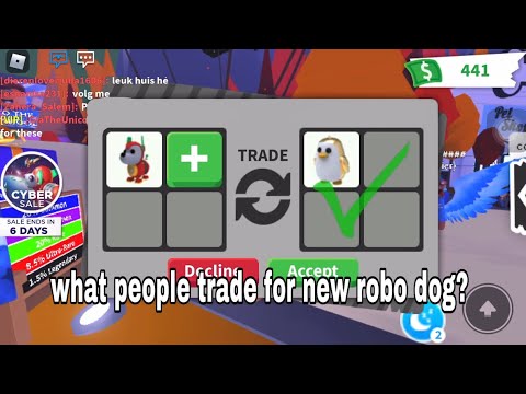 Robo Dog, Trade Roblox Adopt Me Items