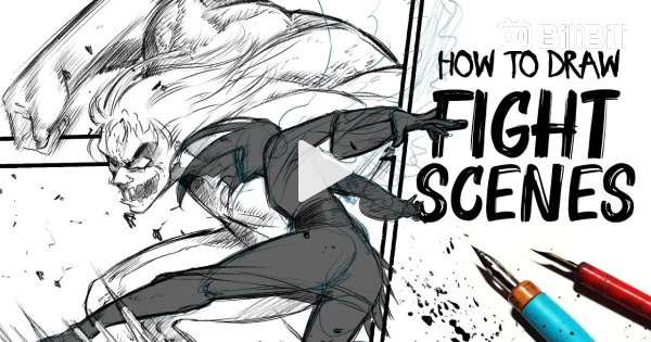 how to draw anime fight scene