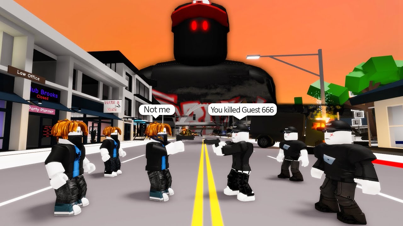 ROBLOX Brookhaven 🏡RP - FUNNY MOMENTS  Legend of Guest 666 (JENNA 8) -  BiliBili