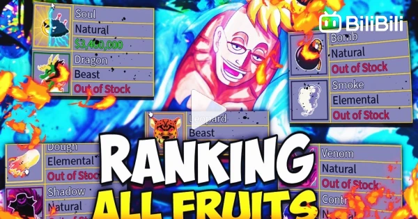 🔥 Ranking (All Devil Fruits) In Blox Fruits! - BiliBili
