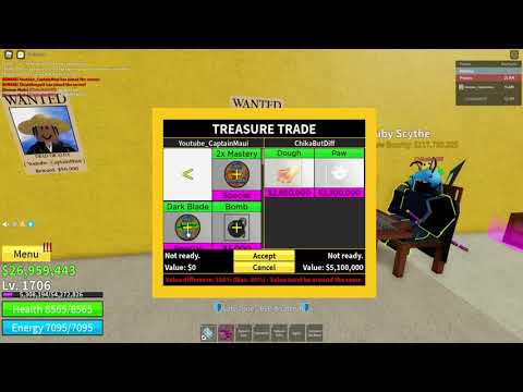 Trading for YORU! (Dark Blade) Blox Fruits 