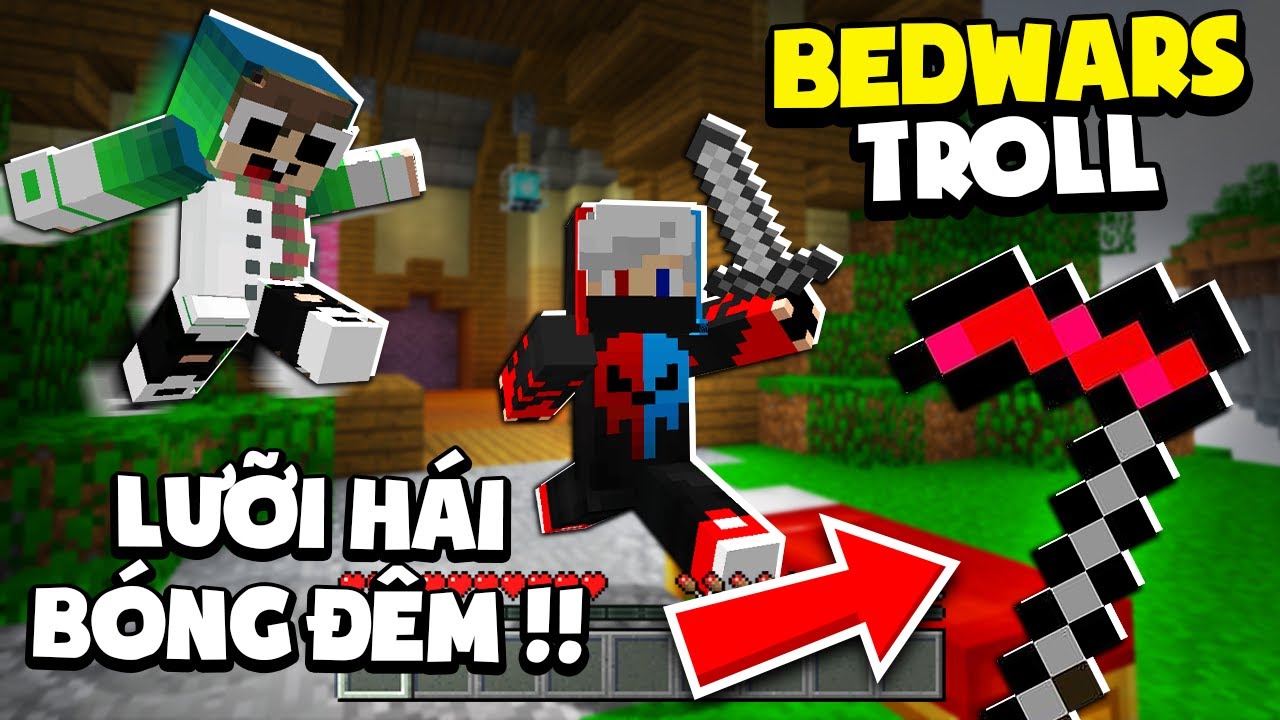 I used CHEATS to troll a HACKER in Roblox Bedwars! - BiliBili