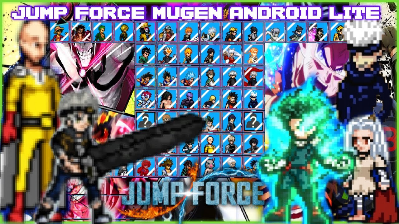 NEW Jump Force Mugen Apk Anime Crossover Dublado For Android with 80+  Characters! - BiliBili