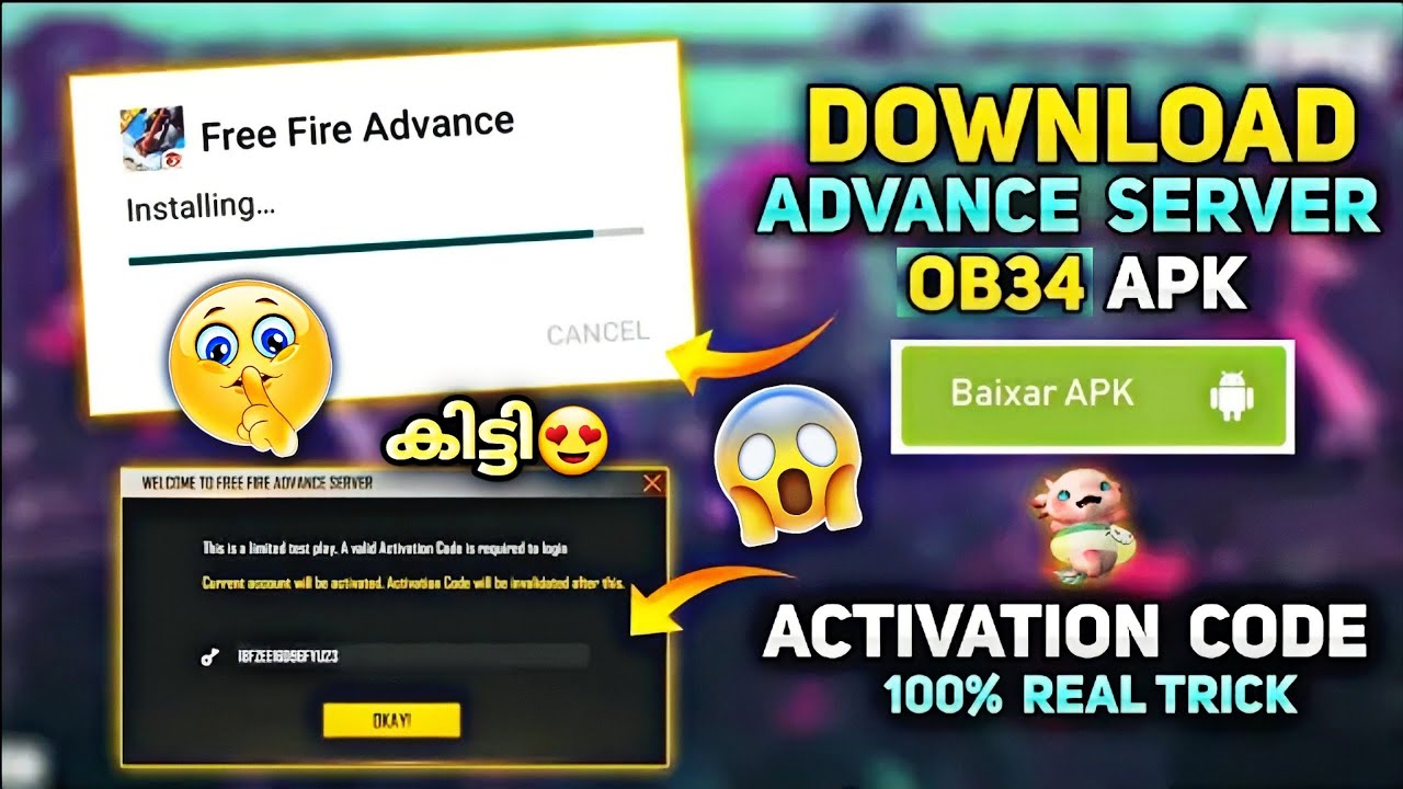 How to download and activate Free Fire OB42 Advance Server APK