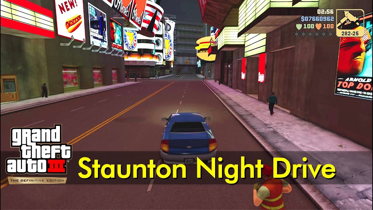 Staunton Island Night Drive  GTA III Definitive Edition 