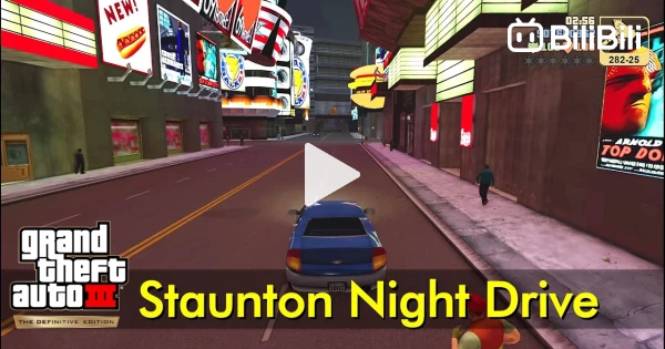Staunton Island Night Drive  GTA III Definitive Edition 