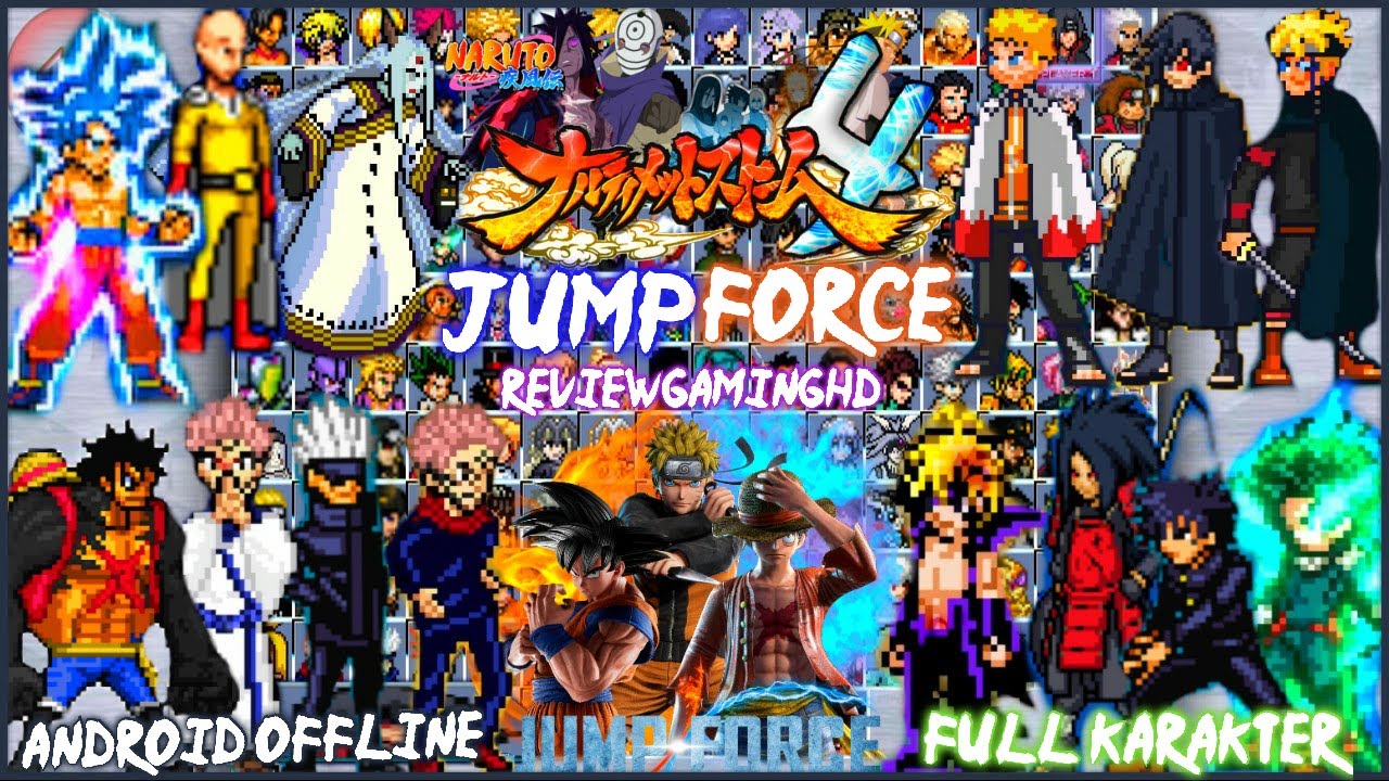 JUMP FORCE MUGEN ANDROID 2022, FULL 230 KARAKTER