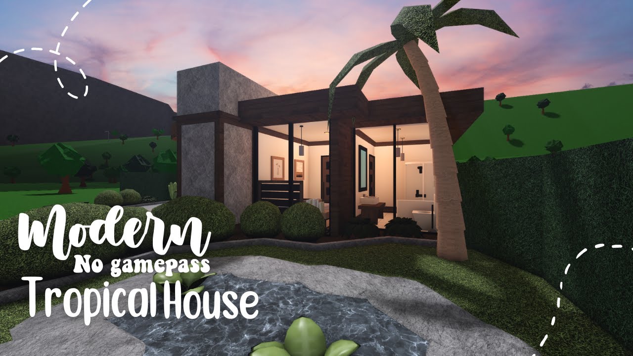 BLOXBURG: Modern Tropical Home Speedbuild