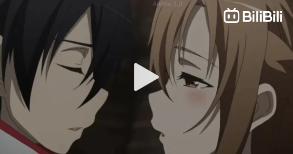 asuna and kirito kiss