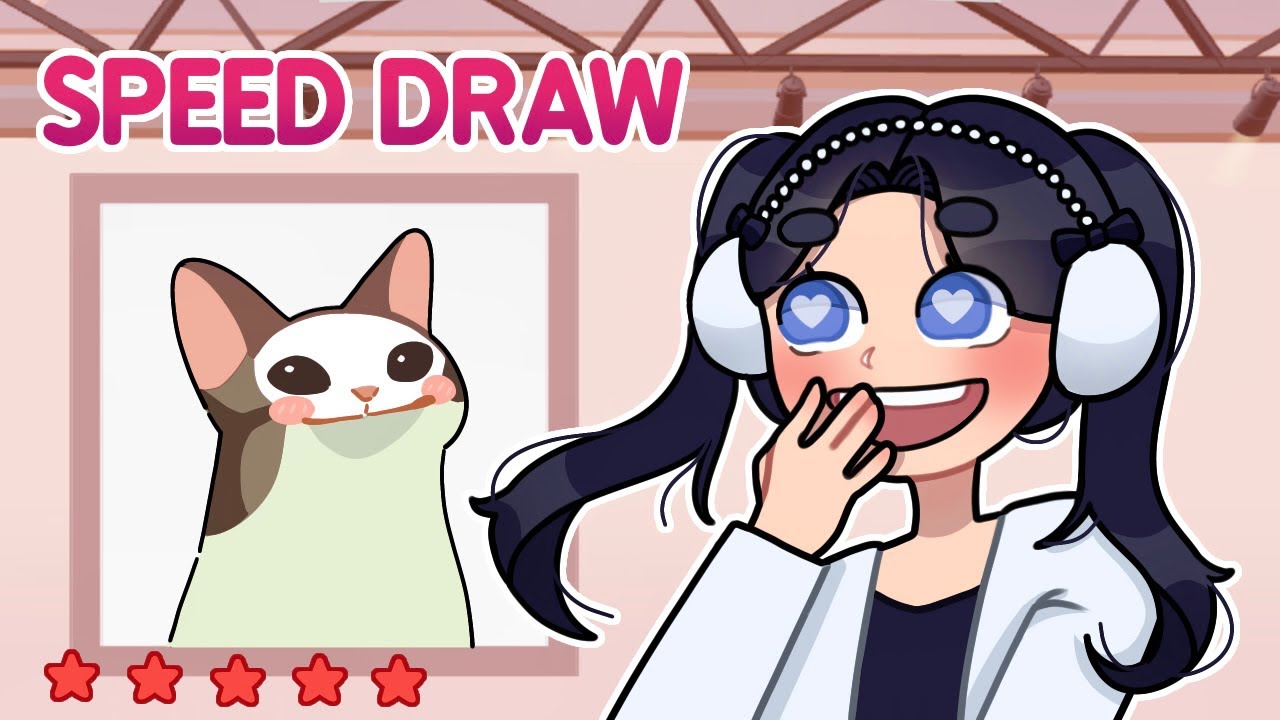 Watch me embarrass myself in Roblox Speed draw (Cringe) - BiliBili