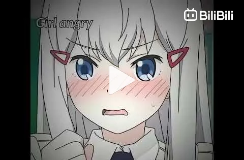anime girl annoyed