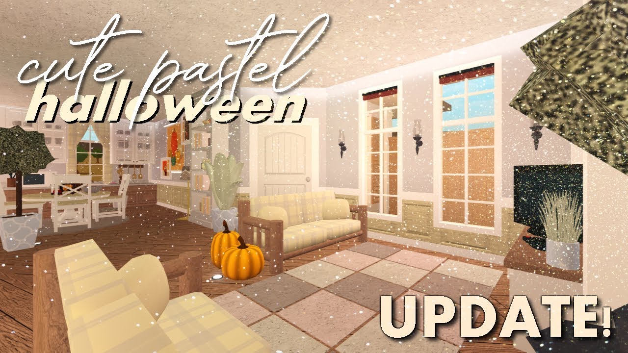 Cute Pastel Halloween House, BLOXBURG UPDATE! 0.8.0