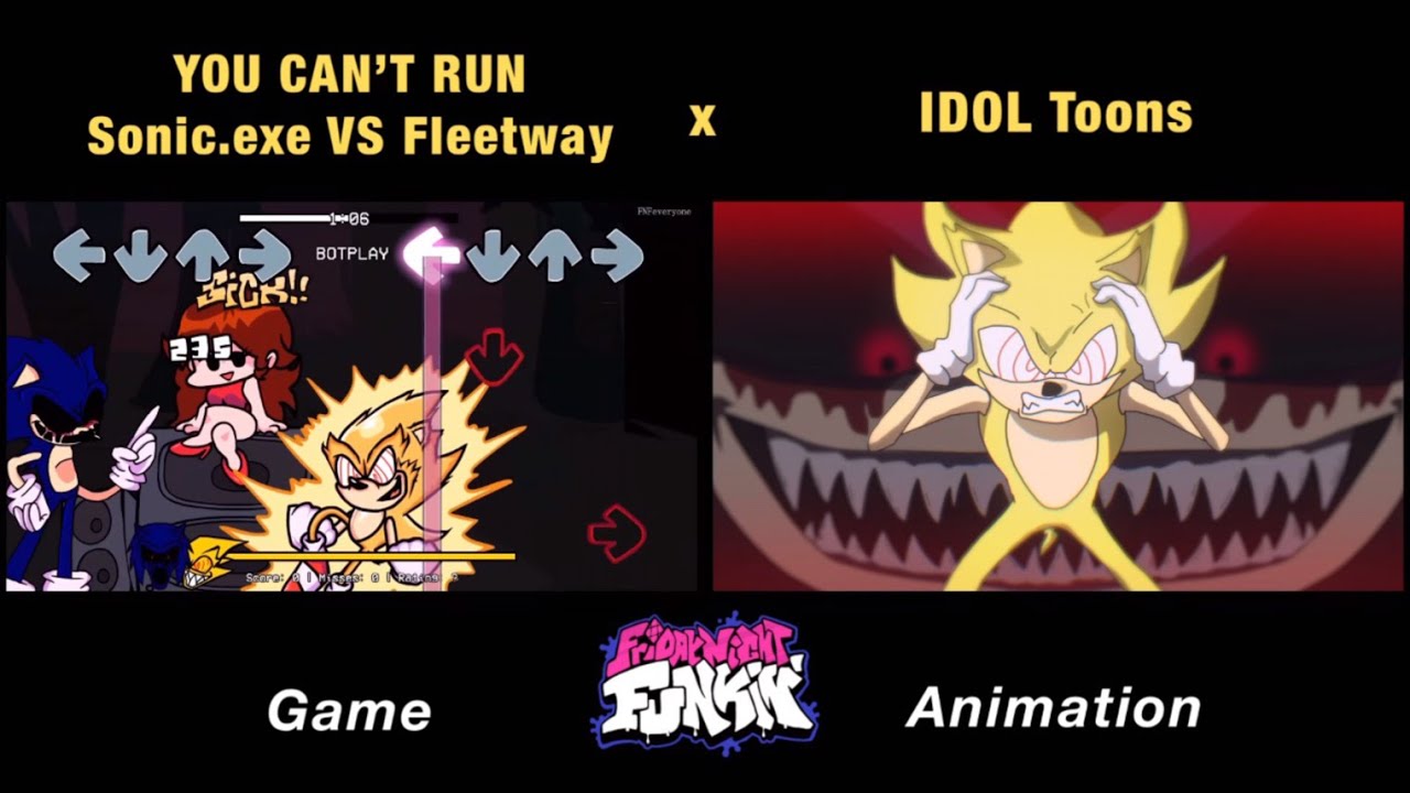 YOU CAN'T RUN Sonic.exe VS Fleetway Sonic