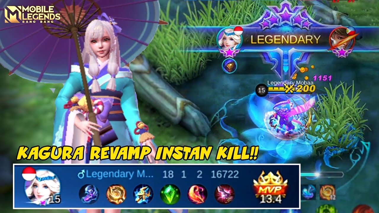 Kagura Revamp 2021 , Final Revamped Kagura Gameplay - Mobile Legends Bang  Bang 