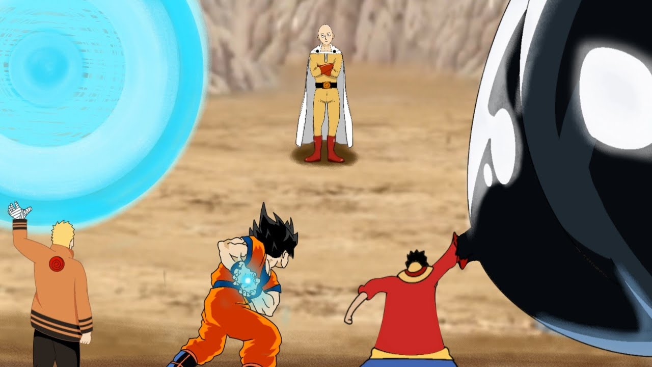 GOKU Vs. SAITAMA Vs. NARUTO Vs. LUFFY, Epic Rap Battle