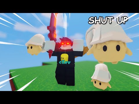 I caught a HACKER Streaming on Roblox Bedwars LIVE - BiliBili