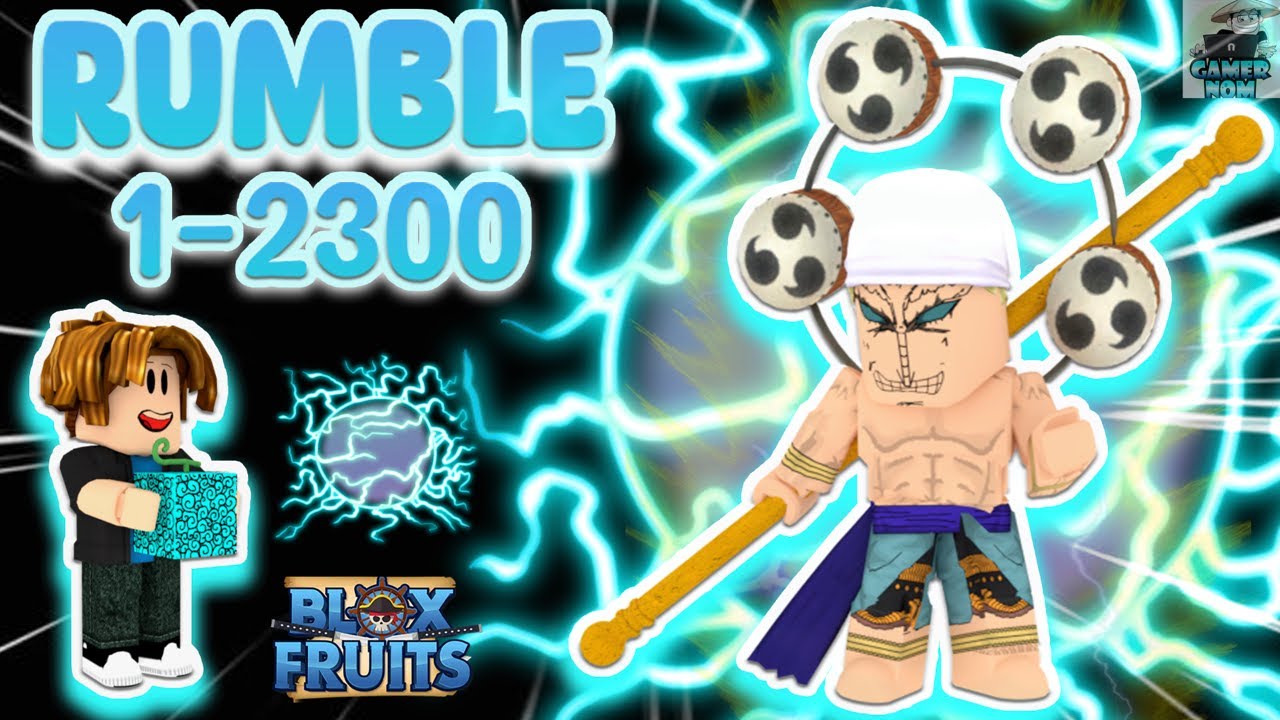 Lvl1 Noob AWAKENS RUMBLE and Pole V2(2nd form) in BLOXFRUITS - BiliBili